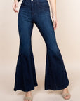 O2 Denim High Waisted Wide Mermaid Flare Denim Jeans