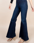 O2 Denim High Waisted Wide Mermaid Flare Denim Jeans