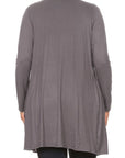 Plus Size Knee Length Duster Cardigan