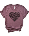 Valentine Words Graphic Tee