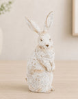Distressed Rabbit Statue 14.25"H