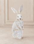 Distressed Rabbit Statue 14.25"H