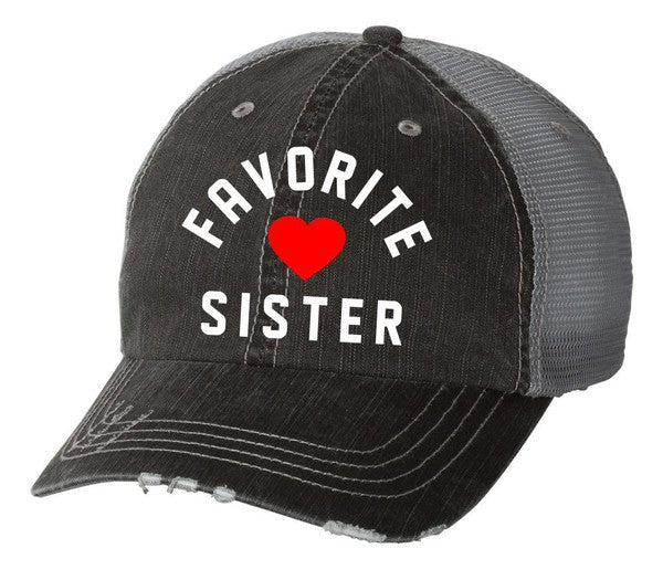 Favorite Sister Embroidered Hat