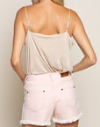 POL Feels Like a Rose Petal Cami Top - Online Only