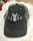 Deer Wife Embroidered Trendy Hat