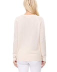 Cute Star Jacquard Round Neck Pullover Sweater