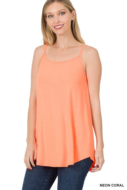 Zenana Front and Back Reversible Spaghetti Cami - Online Only