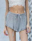 POL Light Weight Ruffle Trim Shorts