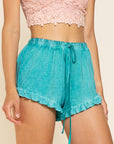 POL Light Weight Ruffle Trim Shorts