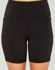 Love Tree High Waist Seam Detail Active Shorts