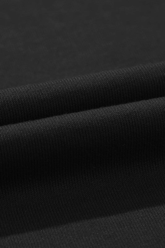 Solid Tied High-Waist Pleated Sweatpants