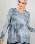 e Luna PLUS Cloud Tie Dye Babydoll Top