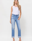 Flying Monkey High Rise Ankle Straight Jeans - Online Only