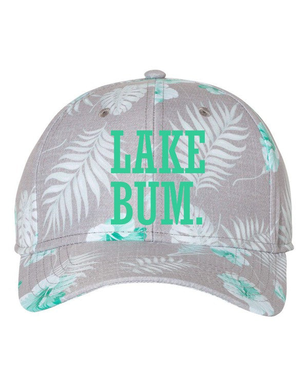 Lake Bum Tropical Print Cap