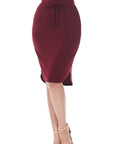 Zenana Self Tie Tulip Hem Skirt in Mocha - Online Only