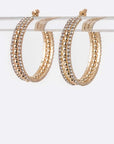 40 MM Rhinestone Iconic Hoop Earrings