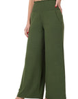 Zenana Smocked Waistband Lounge Pant - Online Only