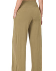 Zenana Smocked Waistband Lounge Pant - My Pampered Life Seattle