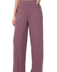 Zenana Smocked Waistband Lounge Pant - Online Only