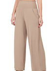 Zenana Smocked Waistband Lounge Pant - My Pampered Life Seattle