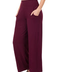 Zenana Smocked Waistband Lounge Pant - Online Only