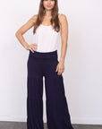 Solid Tiered Wide Leg Pants