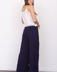 Solid Tiered Wide Leg Pants