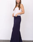 Solid Tiered Wide Leg Pants