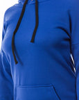 Midi Hoodie Dress by Claude in Blue