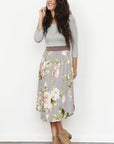 Floral Band Midi Dress