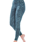 Zenana Mineral Washed Wide Waistband Yoga Leggings - Online Only