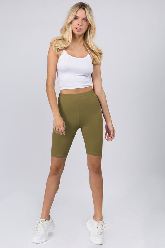 Yelete Women's Peach Skin Bike Shorts