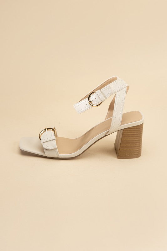 TREATY-S Buckle Sandal Heel