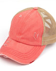 C.C Multi Level Crisscross Pony Cap