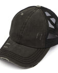 C.C Multi Level Crisscross Pony Cap