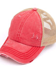 C.C Multi Level Crisscross Pony Cap