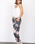 Plus Floral Drawstring Jogger