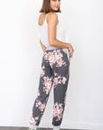 Plus Floral Drawstring Jogger