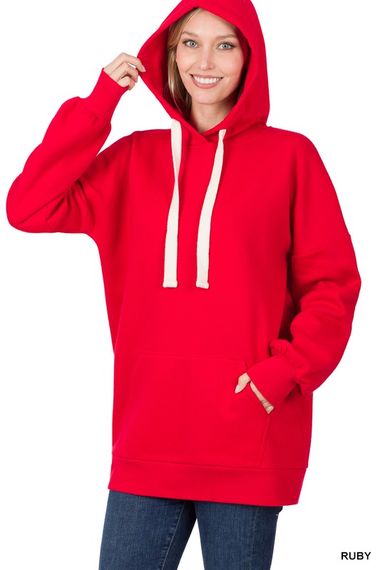 Zenana Oversized Longline Hoodie