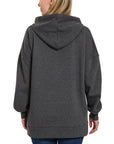 Zenana Oversized Longline Hoodie - My Pampered Life Seattle