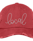 Local Distressed Embroidered Hat