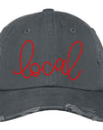 Local Distressed Embroidered Hat