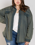 POL French Terry Oversized Shacket