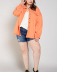 POL French Terry Oversized Shacket