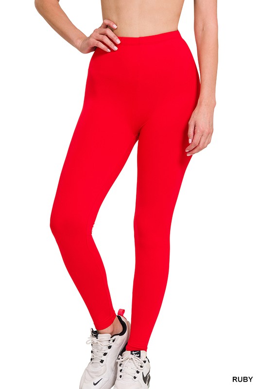 Zenana Premium Microfiber Full Length Leggings