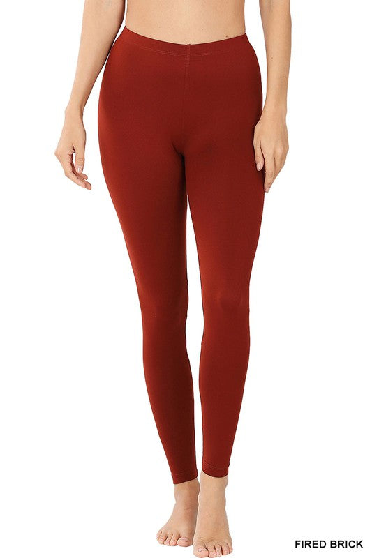 Zenana Premium Microfiber Full Length Leggings