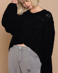 POL Twisted Crop Knit Sweater - Online Only