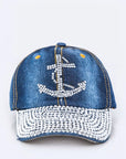 Crystal Anchor Canvas Cap