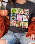 Christmas Movie Characters Graphic Tee