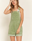 Jade By Jane Corduroy Adjustable Shoulder Straps Overall PLUS